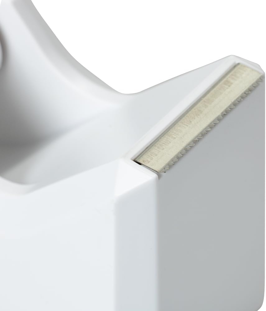 JAM PAPER Colorful Desk Tape Dispensers - White - 3/Pack