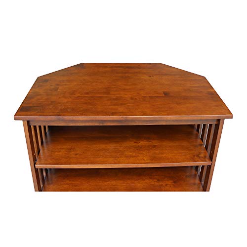 International Concepts Mission Corner Tv Stand, Espresso #TOP7