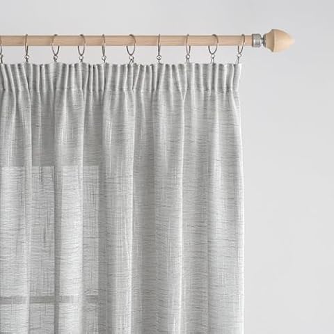 EMEMA Rideaux en Voile Transparent Cover