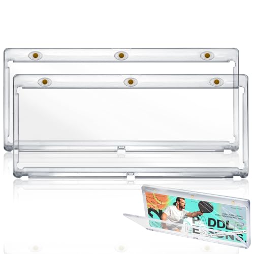 Image of DEDC Magnetic Card Holder Horizontal Booklet Card Holder-175PT Magnet Case Trading Card Protector Baseball Cards One Touch Card Holder UV Protection Display Showcase PVC Free (2CT-187mm)