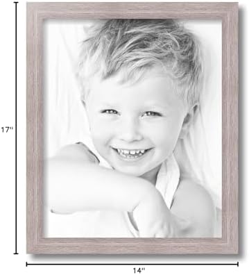 ArtToFrames 14x17 inch Gray Oak - Barnwood Picture Frame, 2WOM76808-973-14x17 — view 9