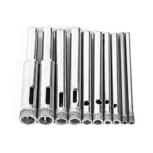 Set de 10 brocas diamantadas para vidrio y azulejos 3-8 mm miniatura 1
