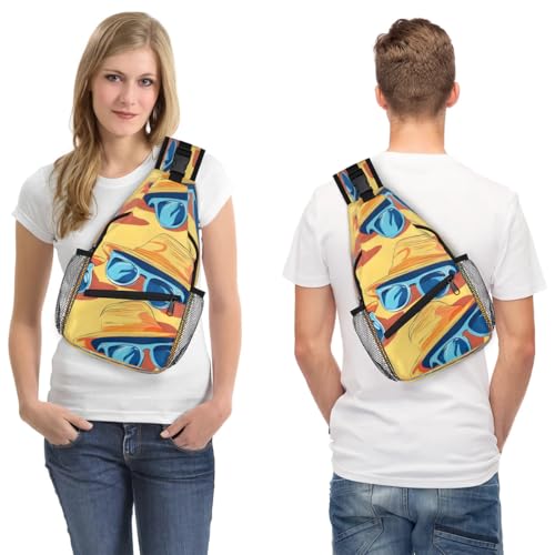 Sling Bag unisex para viaje y senderismo, 7.9x3.5x14.2 in miniatura 7