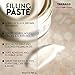 Tarrago Filling Paste - 50ml Leather Filler Repair Compound - Leather Restoration Crack, Burns, Tears, Holes Filler for Car Seats, Furniture, Couch, Boots, Shoes, Clothing - Black #18