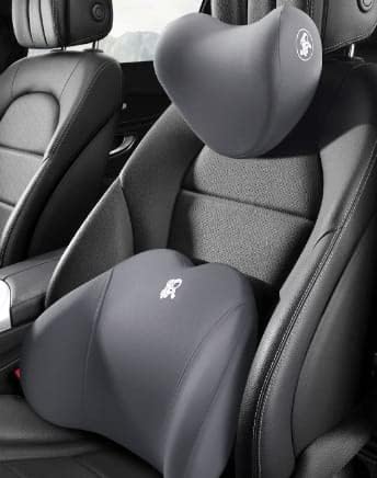 AJARVAR Headrest Back Cushion Car Seat Neck and Back Memory Foam Waist Cushion Car Neck Pillow a Pair of Car Pillows Neck Pillow Car