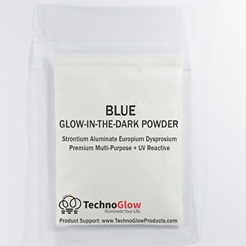 Glow in the Dark Powder, Natural Blue - Multiple Colors PRO-Series - 2 Ounces (57g)