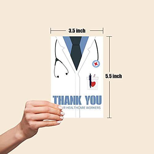 36 Pack Healthcare Workers Thank You Card Medical Themed Appreciation Gift Cards Set For Nurses, Doctors, Emts Essential Workers With Envelopes And Stickers #TOP2