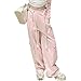 Bolknokin Girls Parachute Pants Y2K Cargo Baggy Joggers Track Pants Kids Trousers with Pockets Size 6-14(Pink-2,12-14)