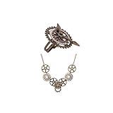 Kostümzubehör - Steampunk Multi-Gang-Halskette und Ring