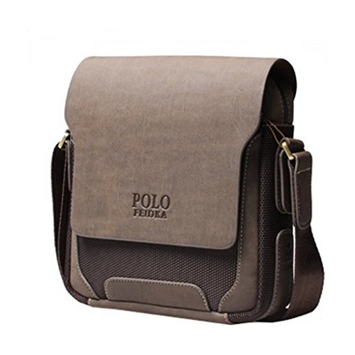 Sac à bandoulière homme Marron B : fini les poches pleines