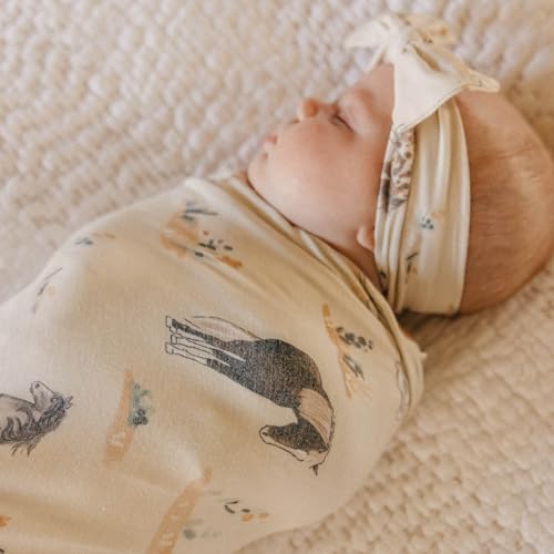 Image of Copper Pearl Swaddle Blankets for Newborns | Soft Stretchy Receiving Blankets for Boys and Girls | Large 46 x 46 Inch Baby Blankets | Lightweight and Breathable Swaddles | Montana