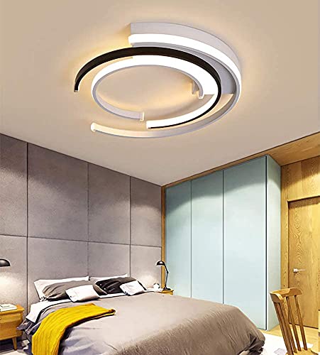 Chandelier LED dimmable plafonnier moderne en métal avec télécommande pour salon - 5