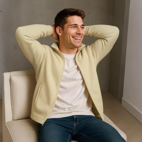 Men's Thick Knitted Cardigan with Zipper Slim Fit with Pockets Good Stretch for Autumn and Winter Wear4