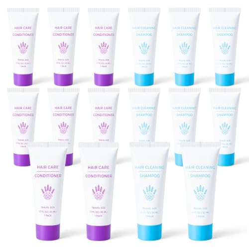 Travel Size Shampoo and Conditioner Mini Trial Set, 1.7 Fl Oz (Pack of 20)