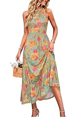 Green Pink Orange Floral