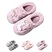 HausFine Pantofole da casa per Bambine Bambini Inverno Morbido Peluche Unicorno Pantofole Comode e Calde Antiscivolo Pantofole per Felice Natale (30-31 EU, Viola)