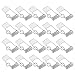PATIKIL 40x20mm Downlight Spring Clips, 50 Pack Emitting Diode Recessed Lighting Accessories Securing Clamps for Ceiling Lamp, White