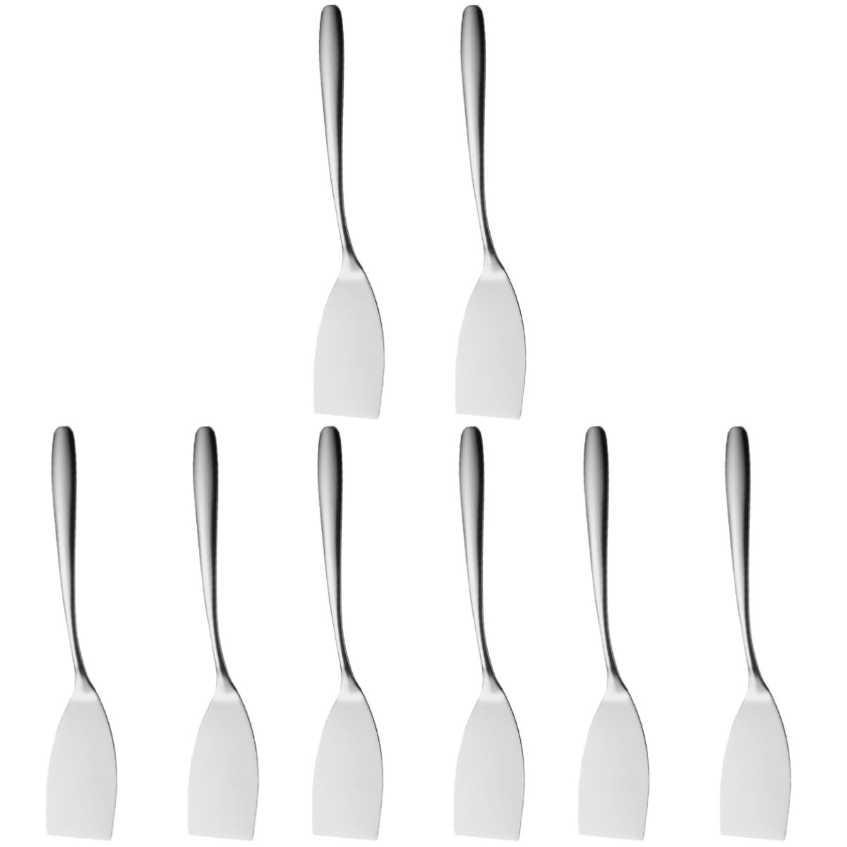 HEMOTON 3 Series Espátula para Freír De Acero Inoxidable Bife Pequeño Carne Torneado Utensilios Barbacoa Set Barbacoa Utensilios Espátula De Cocina para Freír Pala De Cocina 2 Piezas X 3