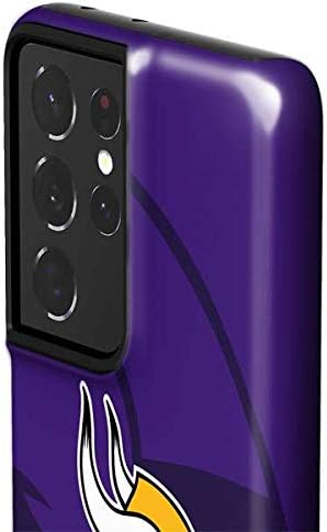 Skinit Pro Phone Case Compatible with Samsung Galaxy S21 Ultra 5G - Officially Licensed NFL Minnesota Vikings Double Vision Design