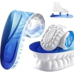 4d Memory Foam Insoles Men, Cloudy Insoles for Mens & Women, Memory Foam Gel Shock Absorbing Plantar Fasciitis Arch Support Insole for Work Boots Men, Shoe Inserts Insole for Hiking & More (UK 11-12)