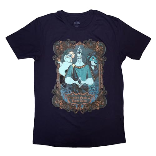 Disney Villains Crushed Souls - Camiseta, Negro, XXL