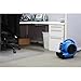 K Tool International 77703 Commercial Utility Floor Blower, 1/4 HP Motor with 3 Speed, 800 CFM, 2.3 Amps, Adjustable Tilt, 4 Drying Positions, Stackable, Plastic Injection Mold, 10' Cord, Blue