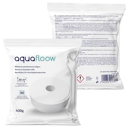 Miniatura 2 de Aquafloow Tabletas De Repuesto Para Deshumidificador De Aire, Reducen La Humedad Y Los Olores Desagradables, Paquete De Repuesto Compatible Con El Deshumidificador De Aire Aero 360 , Paquete De 8