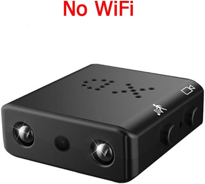 Spy Camera Mini Hidden WiFi Camera HD 1080P with Night Vision and Motion Detection, Nanny Cam,Baby Monitor with Upgraded, AI Human Motion Detection (DV-No WiFi)