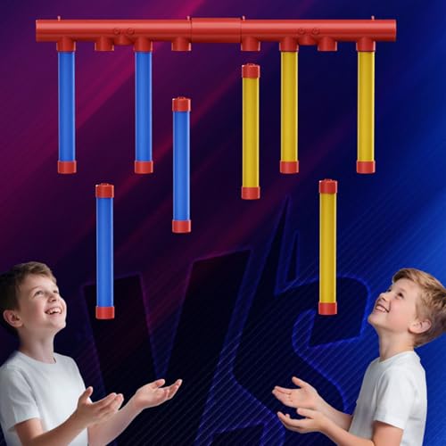 Alomejor Catching Sticks Juego, Desafío de Reflejos para Entrenamiento de Coordinación Ojo-Mano con 8 Palitos para Niños y Adultos Fiesta Familiar miniatura 7