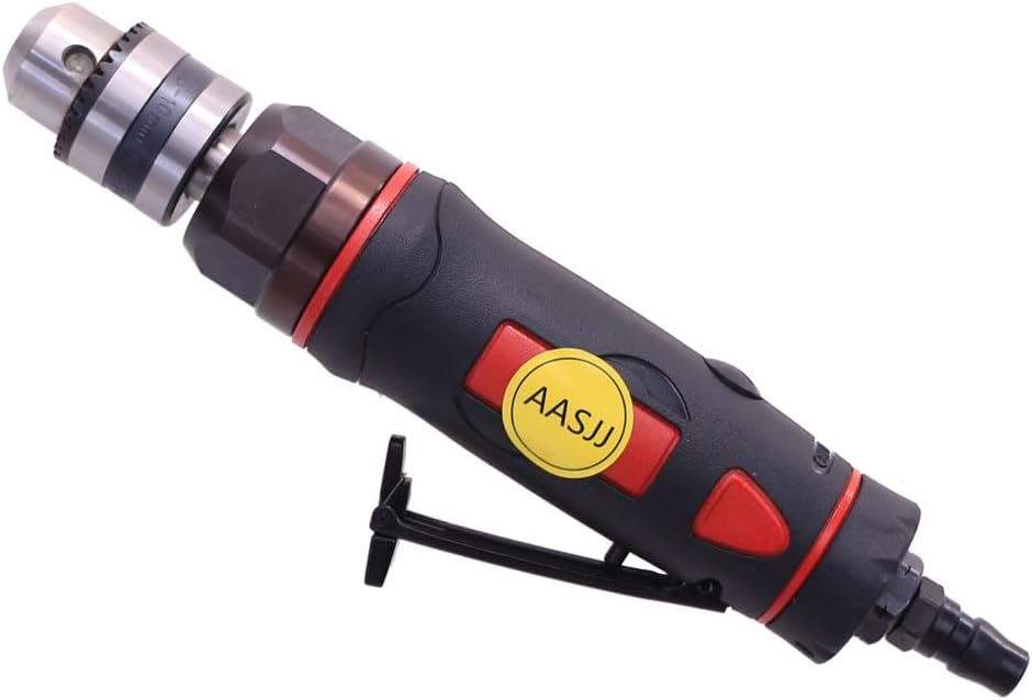 Air Drill Pneumatic Airplane Drill Aero Drill 0.5HP for Industrial Aircraft Aircraft Repair 90 Degree Air Angle Drill (AT-7007)