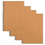 【Material duradero】 Los blocs de notas están hechos de papel grueso, que puede evitar que la tinta pase a través de las páginas, adecuado para bolígrafo, lápiz, bolígrafo de acuarela, etc.