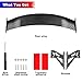 COGEEK Universal Mini Spoiler Wing Carbon Fiber Real Tail Spoiler Wing Auto Exterior Accessories for All Car