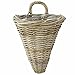 SIDCO Pflanzer Rattan Wandhänger Wandkorb Übertopf Wandhalterung Blumenkasten Korb
