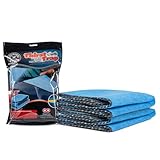 Chemical Guys Thirst Trap Microfiber Chamois Towel, Safe for Cars, Trucks, SUVs, RVs, Motorcycles, &amp; More, 24"x28" (Blue) 2 Pack