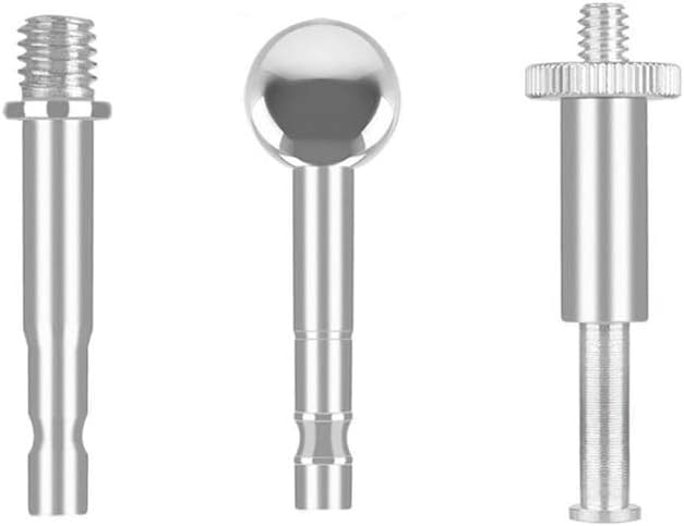 Miniatura 1 de Paquete de 3 soportes de brazo de micrófono a bola de 0.669 in 14 38 Kit de conector de montaje de tornillo adaptador convertidor de cabeza de