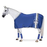 Ein echter Allrounder! Eine funktionelle Abschwitzdecke aus atmungsaktivem und elastischen Jersey Material.Auf der glatten Oberseite verfängt sich weniger Stroh und Späne, während die angeraute Innenseite für optimalen Feuchtigkeitstransport sorgt. Die a