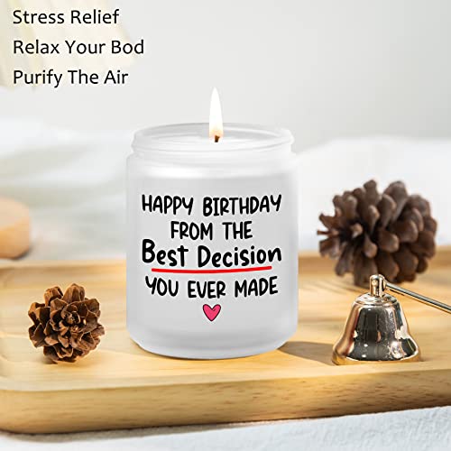 Birthday Gifts For Wife From Husband- Happy Birthday Gift Ideas For Her Him- Funny Women Birthday Gifts For Girlfriend From Boyfriend - Lavander Scented Candles #TOP5