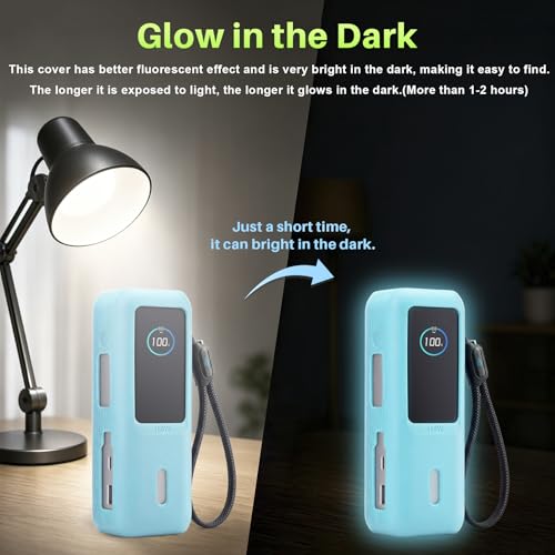 Funda de silicona luminosa para power bank Anker 165W miniatura 2