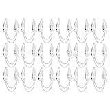 TOPBATHY Pinzas Pelo de Metal con Cadena Colgante, 18 Piezas, Color Plateado, Estilo Punk, Clips Grandes Antideslizantes para Mujer y Niña, Accesorios para Cabello para Conciertos y Uso