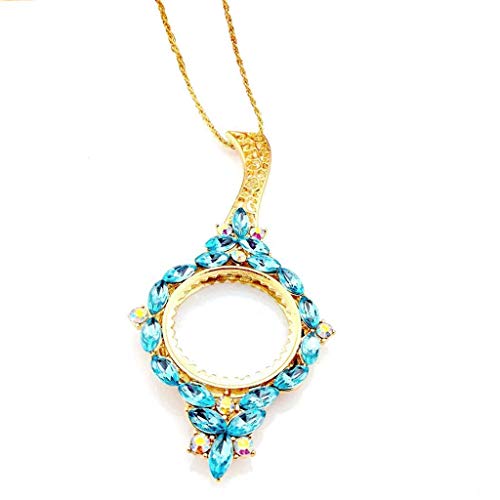 Preisvergleich Produktbild RTOPW Spiegel Halskette Dame Pullover Mode-langkettige Vergrößerungsgläser