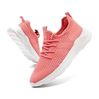 CAIQDM Scarpe Donna Running Sneakers Eleganti Ginnastica Sportive Tennis Scarpe Outdoor Respirabile Sportiva Corsa Fitness Casual Jogging Calzature Rosso Corallo EU 38
