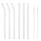 MIXIAO Glas Strohhalme Set – Handgefertigte 6er Packung