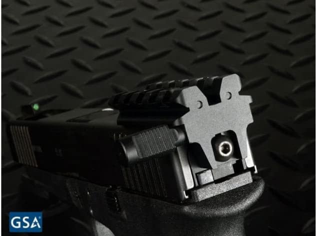 Strike Industries Rear Sight Mount for Glock, Affordable Alternative to Mount Rear SI-GSR