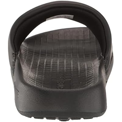 Lacoste Women's Serve Slide, Black/White, 7