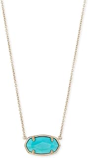 Elisa Gold Pendant Necklace In Ruby Red 