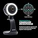 Movo WebMic HD Pro All-in-One Webcam with Microphone and Ring Light- 1080p HD Camera, Pro Cardioid Condenser Microphone, LED Ring Light -HD Webcam for Streaming, Video Conferencing, Recording, Gaming