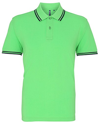 Mens Classic Fit Tipped Polo #TOP7