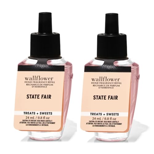 Bath & Body State Fair Wallflower Fragrance Refill 2-pack, 1.6 fl. oz. total (Packaging Label Style May Vary)