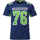 Fanatics Seattle Seahawks T-Shirt NFL Fanshirt Jersey American Football blau - M