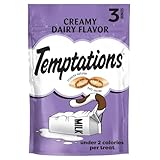 Temptations Classic Crunchy and Soft Cat Treats Creamy Dairy Flavor, 3 oz. Pouch